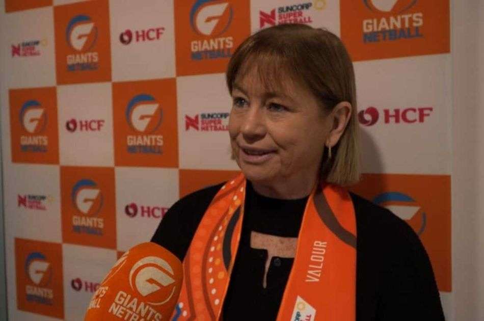 Jenny O'Keeffe at GIANTS Netball Press Conference